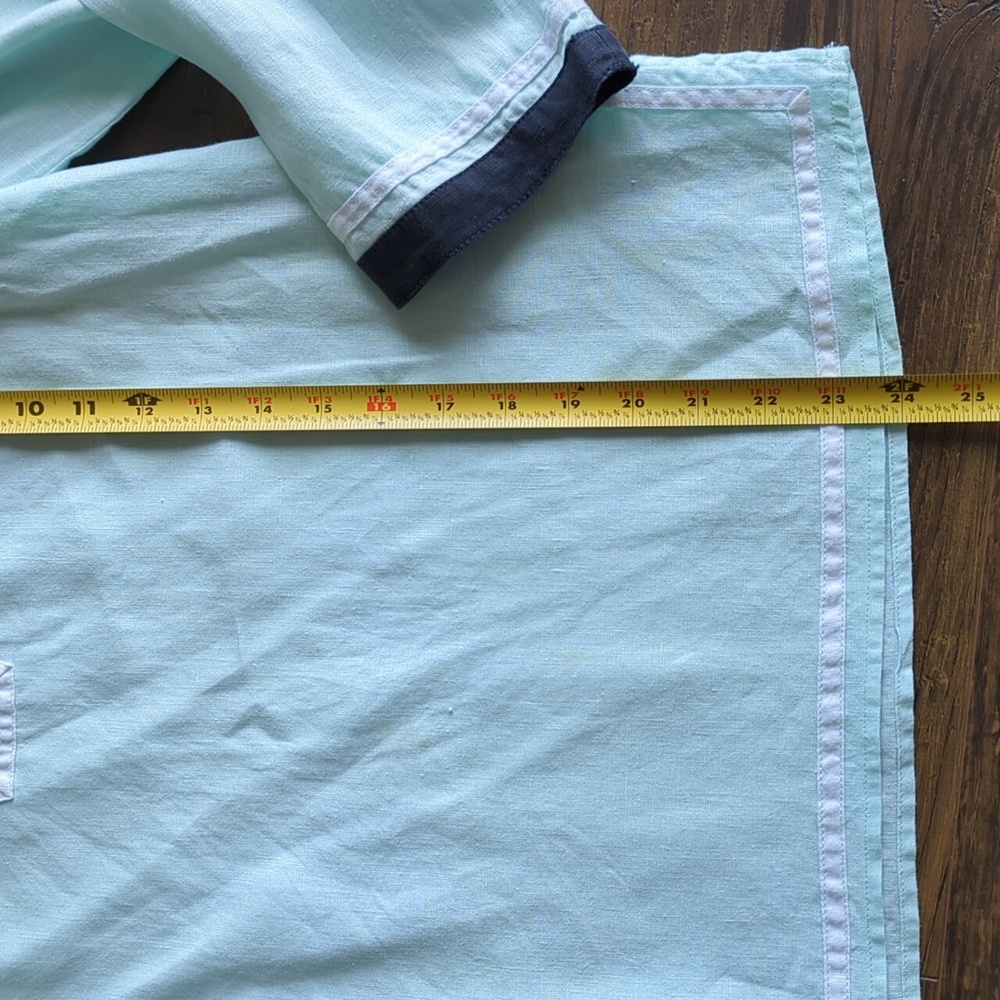 Talbots Light Ice Blue Linen Tunic - Picture 11 of 17